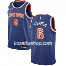 Dres New York Knicks Kristaps Porzingis 6 Nike 2017-18 Plava Swingman